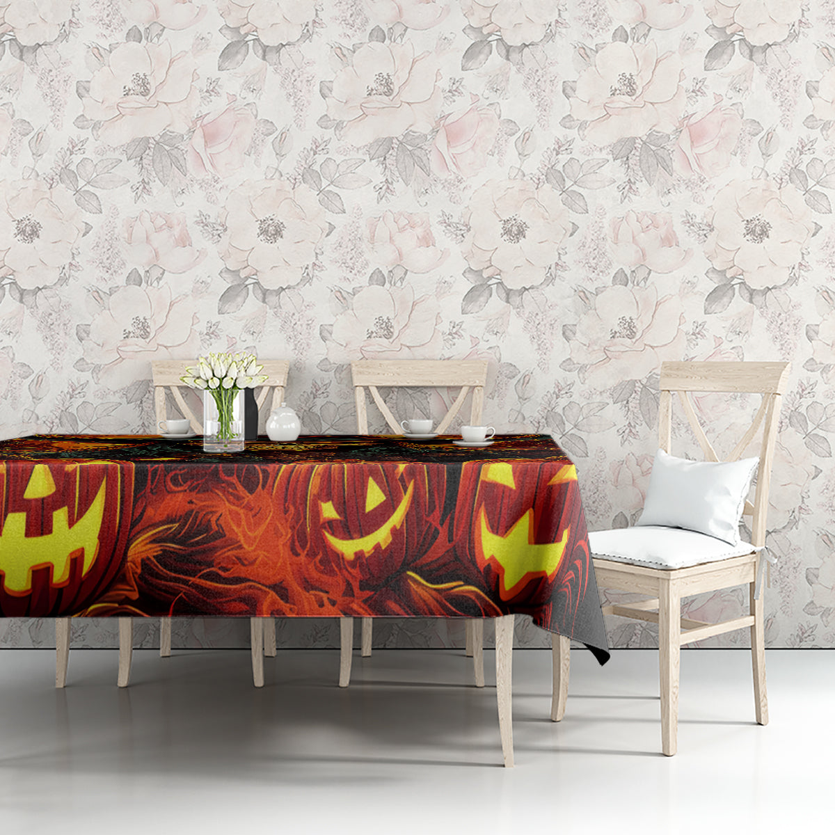 Witch Skull Tablecloth Witches With Hitches