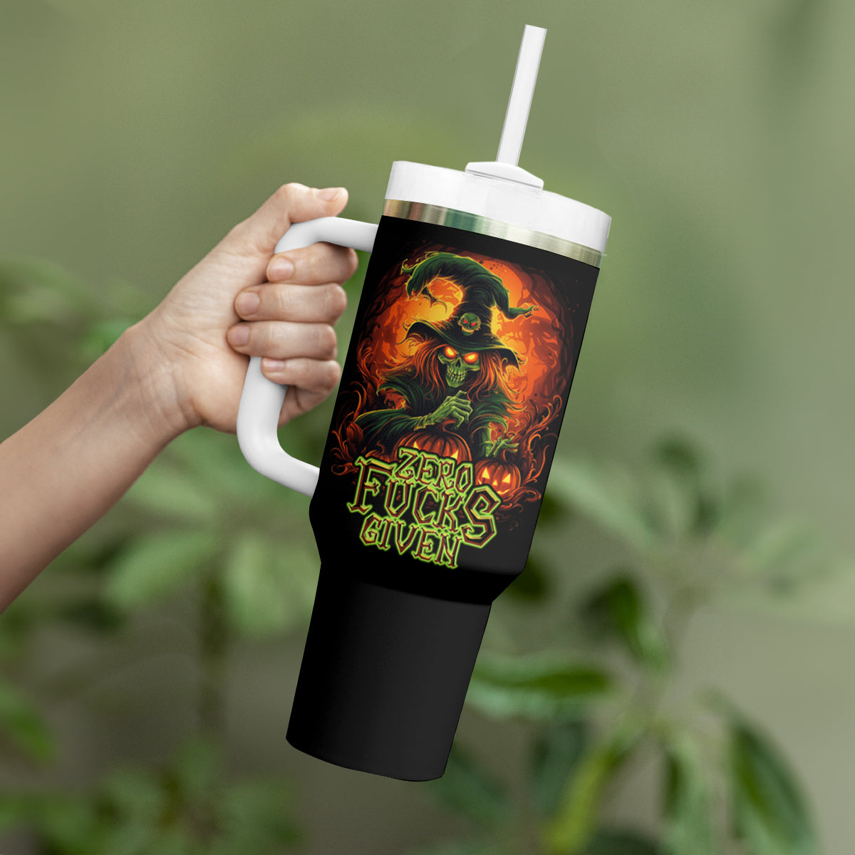 Witch Skull Tumbler With Handle Witches With Hitches