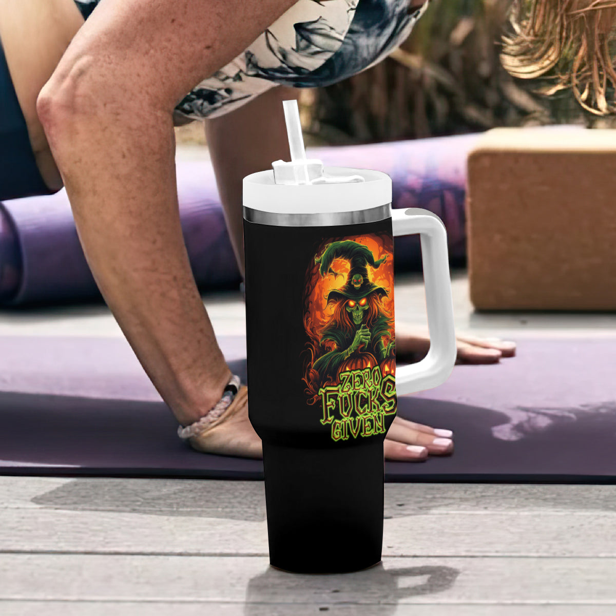 Witch Skull Tumbler With Handle Witches With Hitches