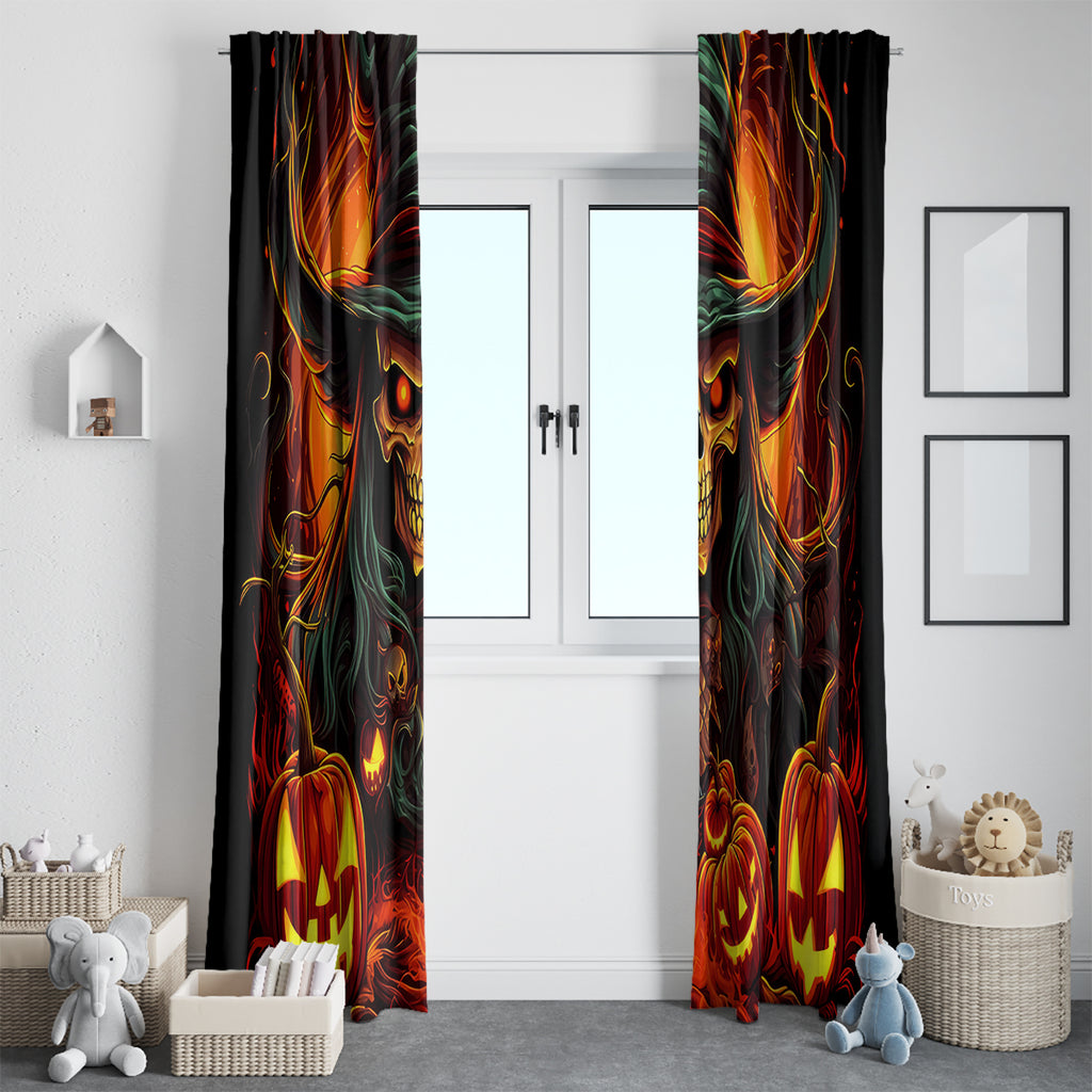 Witch Skull Window Curtain Witches With Hitches
