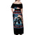 Flag Jeep Off Shoulder Maxi Dress Never Underestimate And Old Man With A Jeep