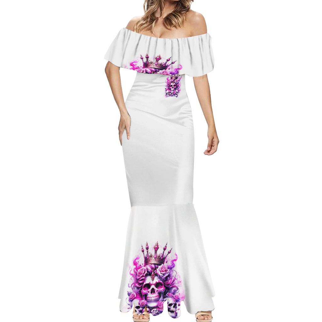 Rose Skull Mermaid Dress Queen Skull