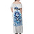 Rose Skull Off Shoulder Maxi Dress King Skull