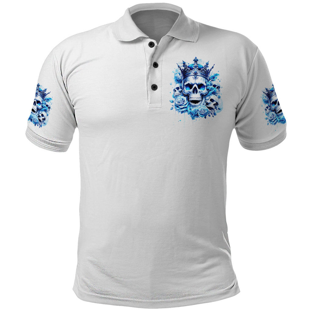 Rose Skull Polo Shirt King Skull