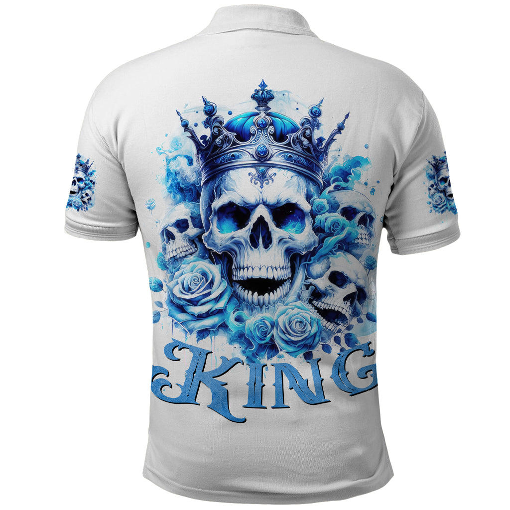Rose Skull Polo Shirt King Skull