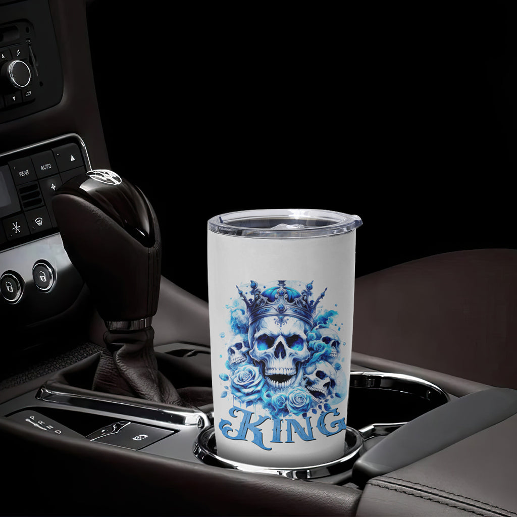 Rose Skull Tumbler Cup King Skull
