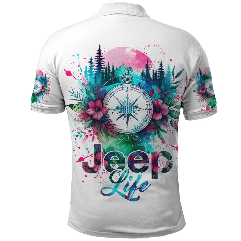 Jeep Life Polo Shirt Forest Jeep