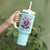 Rose Skull Tumbler With Handle The Good Girl In Me Got Tired Of The Bullshit