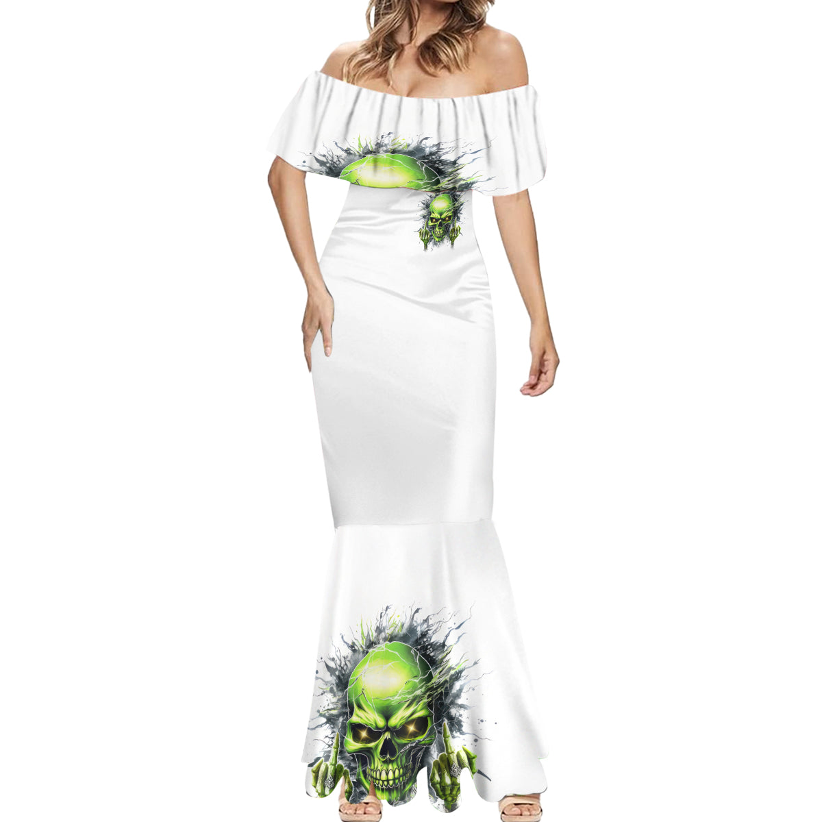 Thunder Skull Mermaid Dress The Demon Hide Under Your Bed Mine Hide Inside My Head