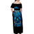 Witch Skull Off Shoulder Maxi Dress Stranger Think I'm Quiet My Best Friends Know I'm Crazy
