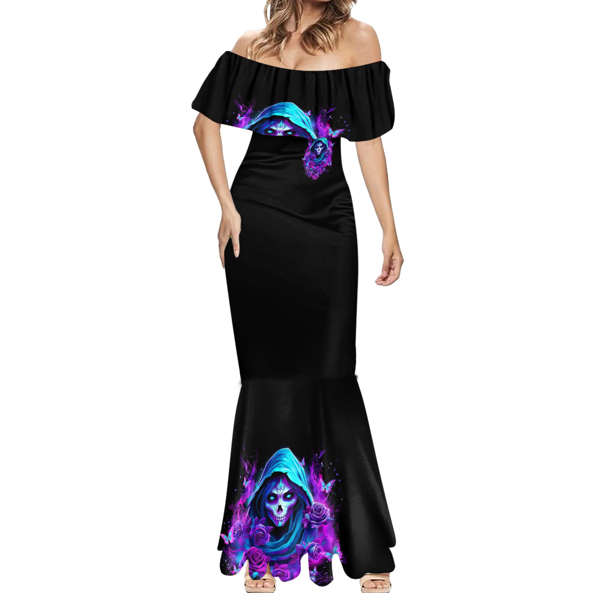 Witch Skull Mermaid Dress I Hold A Beast An Angel And Crazy Lady In Me