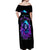 Witch Skull Off Shoulder Maxi Dress I Hold A Beast An Angel And Crazy Lady In Me