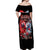Evil Angel Skull Off Shoulder Maxi Dress Heaven Don't Want Me And Hell Afraid