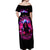Witch Skull Off Shoulder Maxi Dress I'm Not Anti-Social I'm Just Not User Friendly