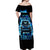 Flame Jeep Off Shoulder Maxi Dress I'm The Black Jeep Of The Family