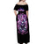 Queen Skull Off Shoulder Maxi Dress Yes I'm A Bitch But Not Yours