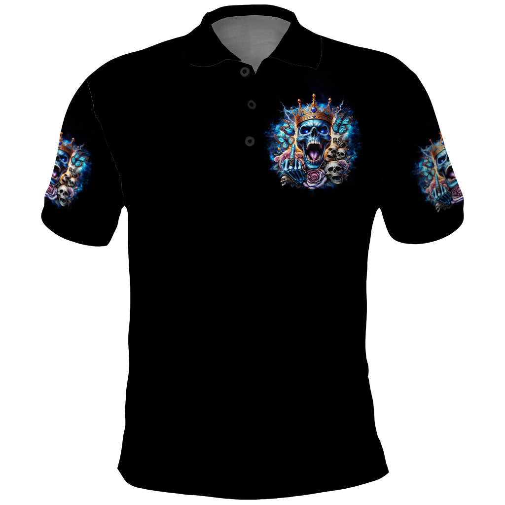 King Skull Polo Shirt Yes I'm Asshole But Not Yours