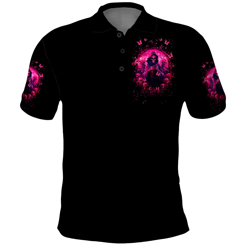 Reaper Skull Polo Shirt I'm A Good Person But Don't Give Me A Reason To Show My Evil