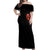 Flame Skull Off Shoulder Maxi Dress Hello Darkness My Old Friend