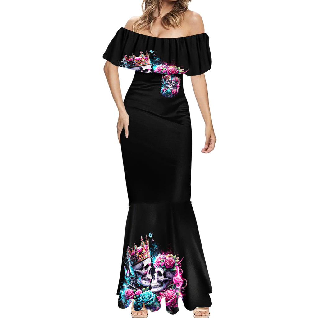 Couple Skull Mermaid Dress In One Life Time You Will Love Many Time But One Love