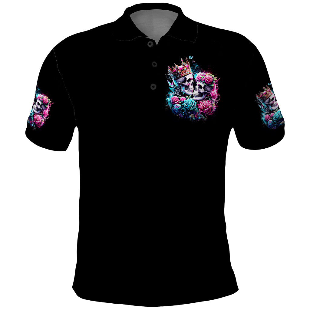 Couple Skull Polo Shirt In One Life Time You Will Love Many Time But One Love