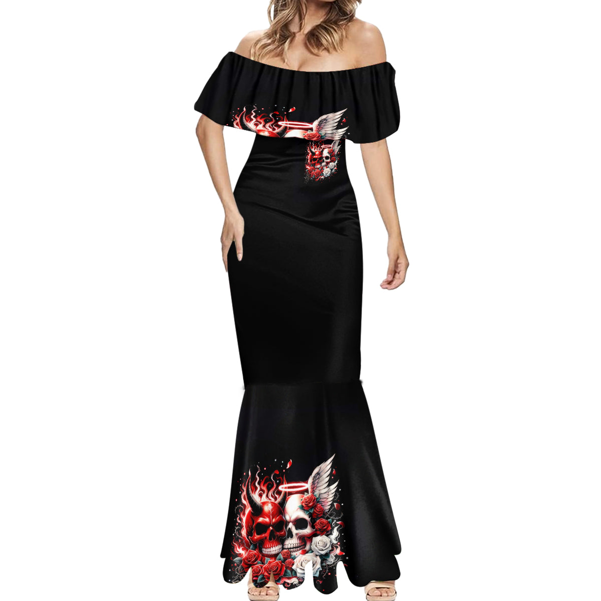 Couple Skull Mermaid Dress From Our First Kiss