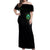 Flame Skull Off Shoulder Maxi Dress I'm Never Alone My Demons Are Wit Me 24/7