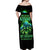 Flame Skull Off Shoulder Maxi Dress I'm Never Alone My Demons Are Wit Me 24/7