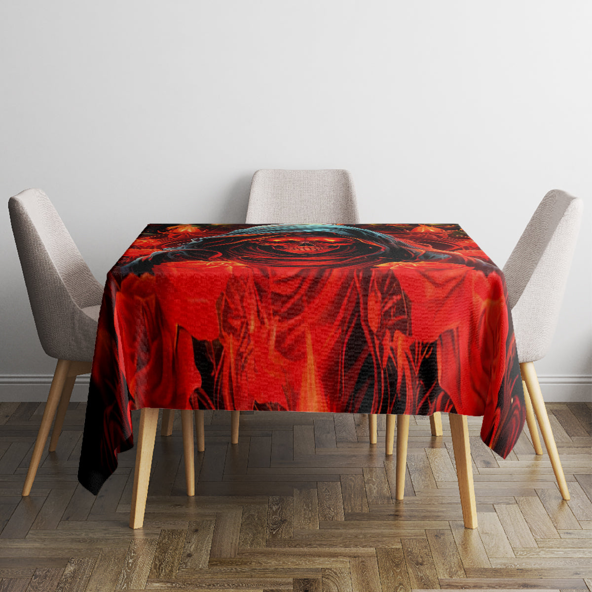 Rose Skull Tablecloth Iam Sweet Girl But If You Piss Me Off