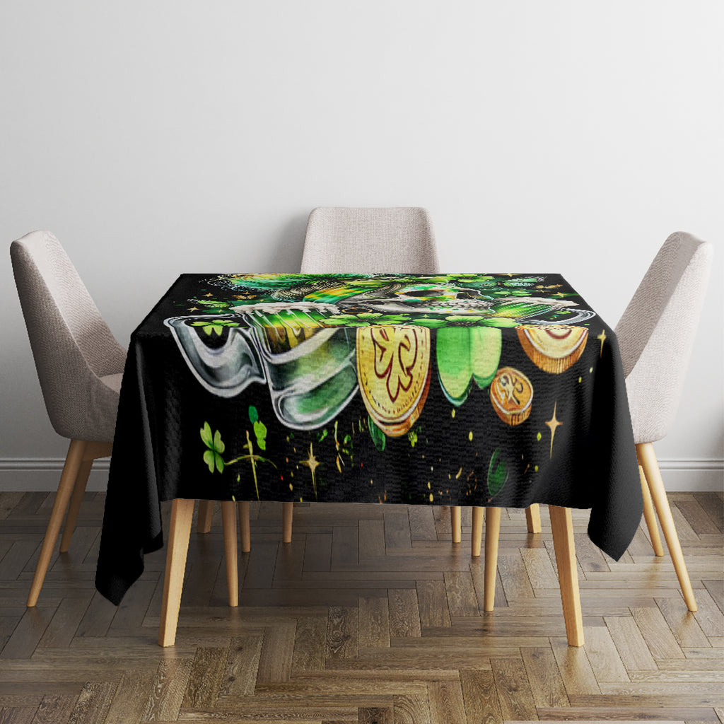 Irish Skull Tablecloth Drink Up Bitches