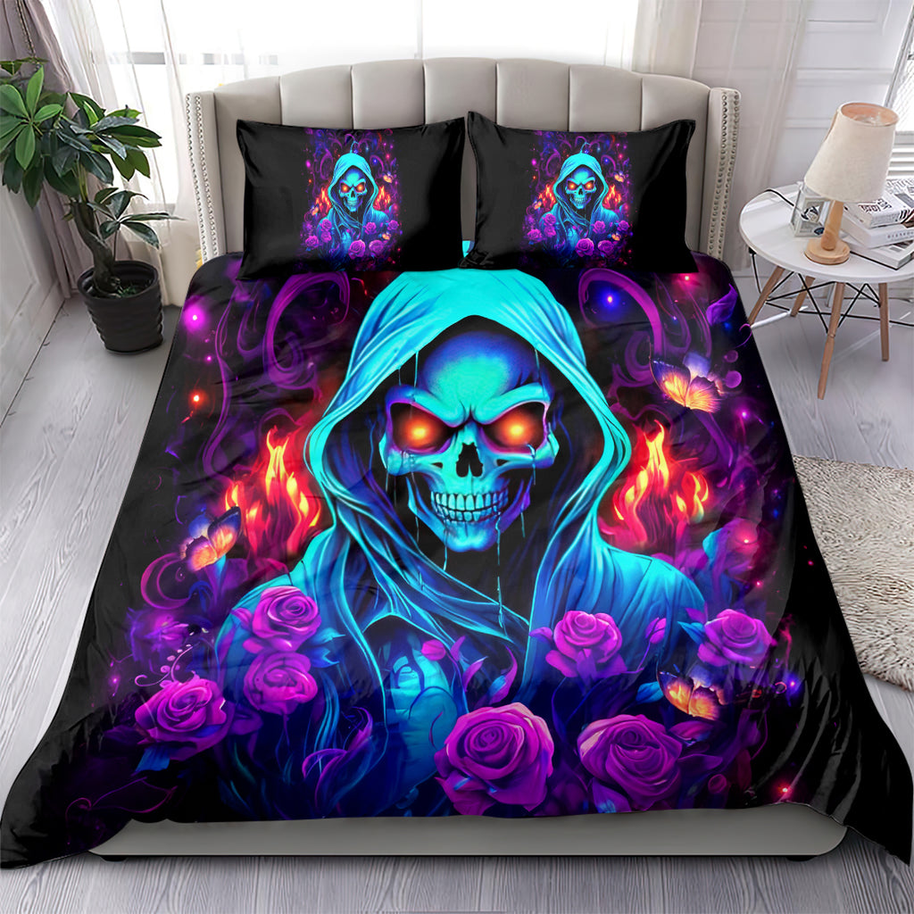 Rose Skull Bedding Set Just So We Are Clear I'm Not Afraid Of You