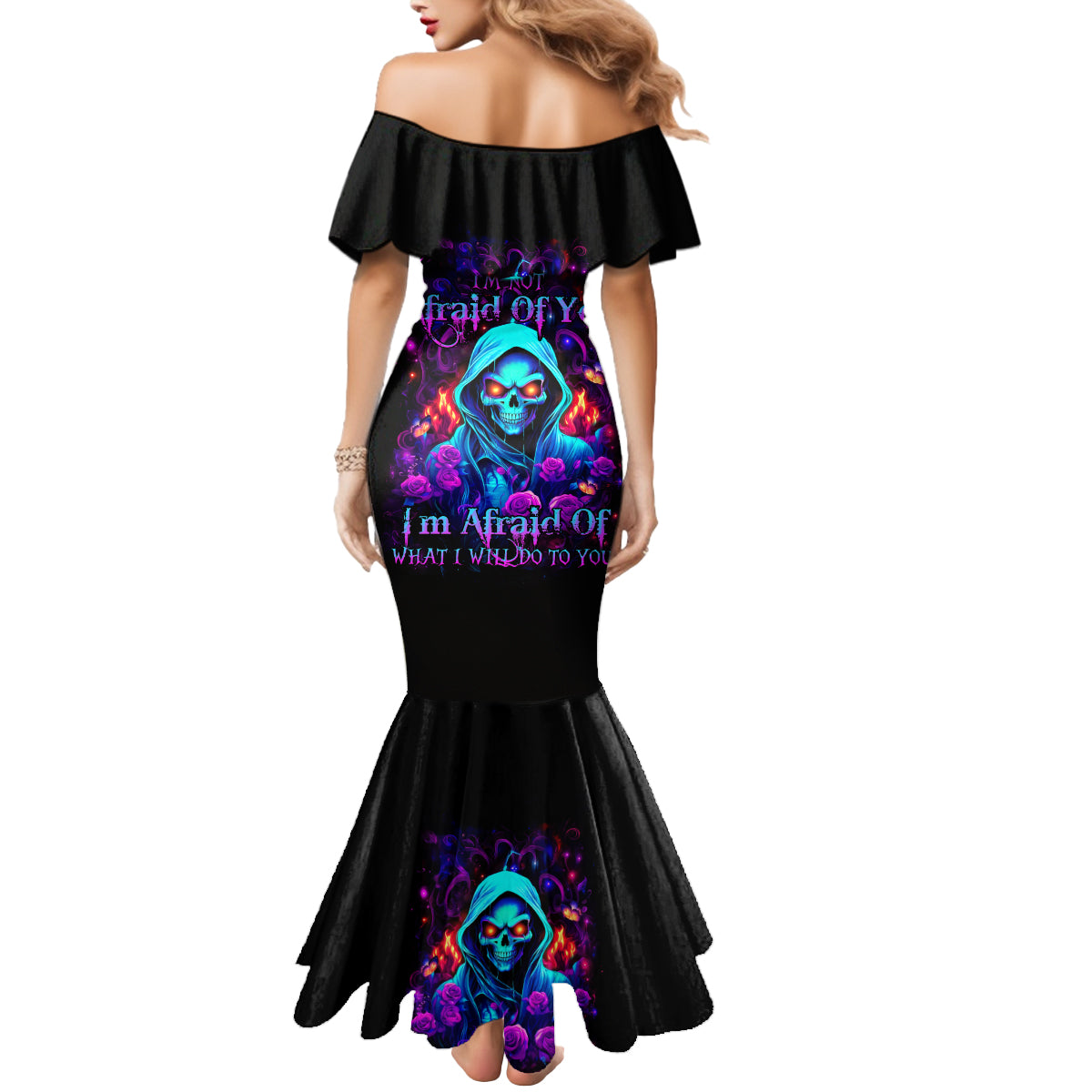 Rose Skull Mermaid Dress Just So We Are Clear I'm Not Afraid Of You
