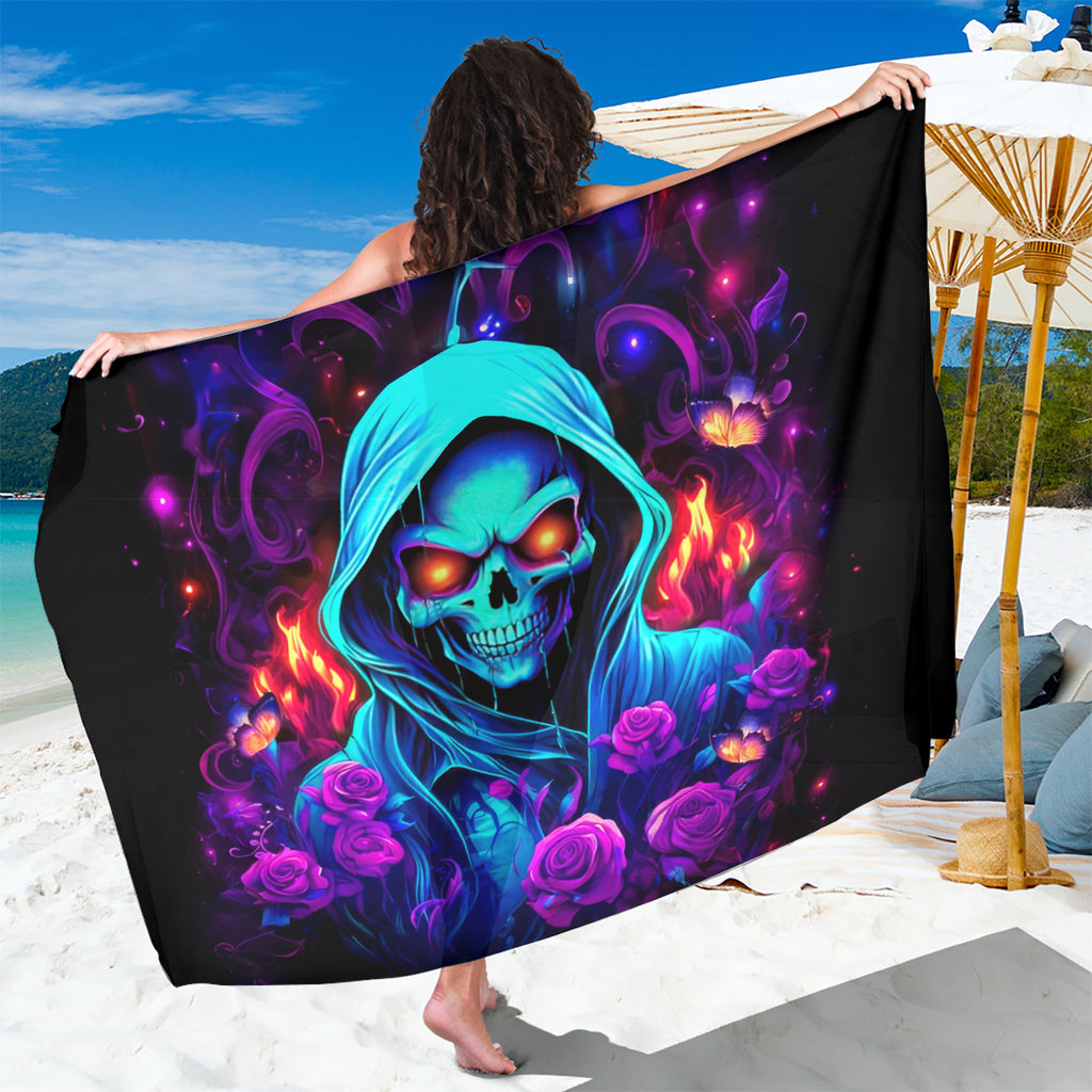 Rose Skull Sarong Just So We Are Clear I'm Not Afraid Of You