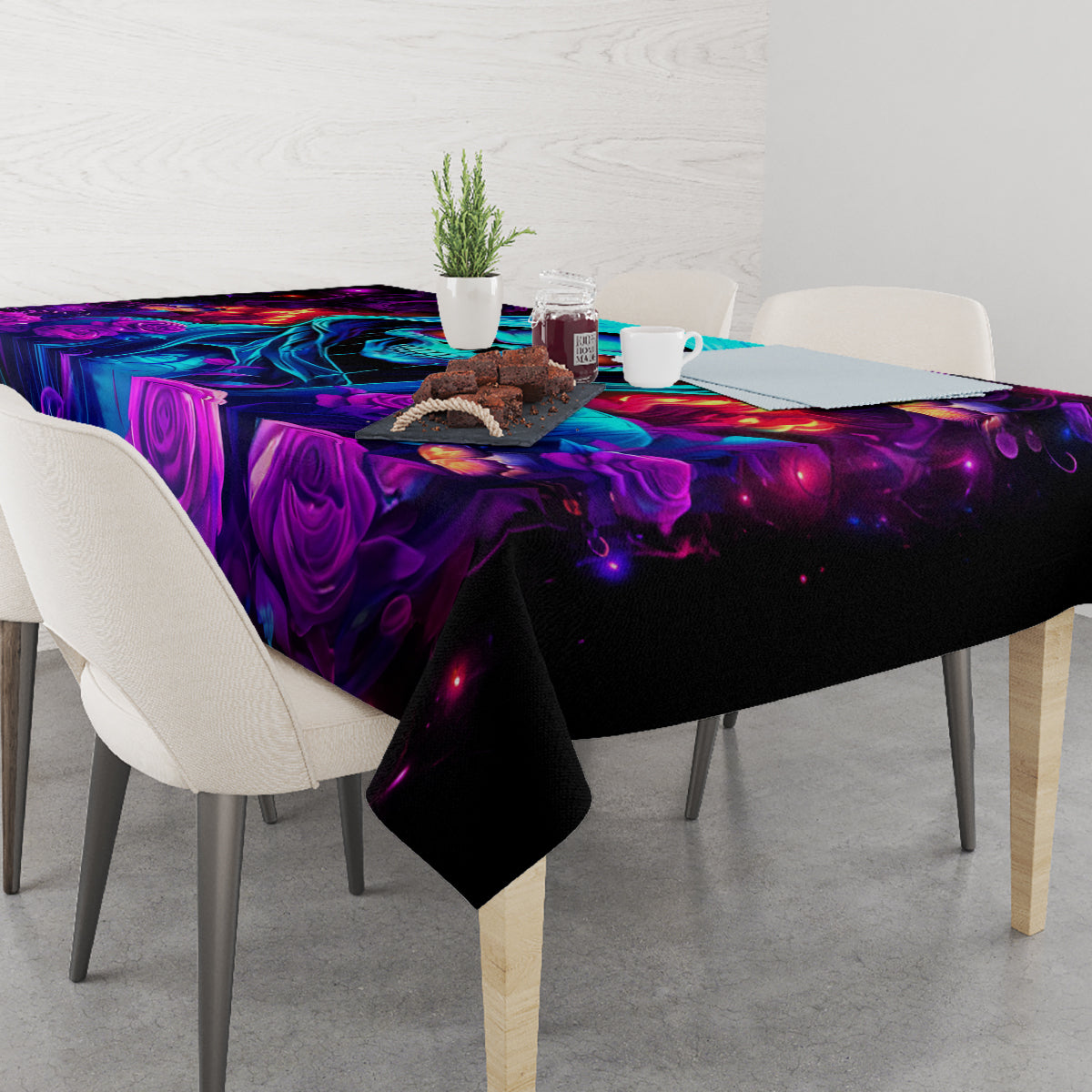 Rose Skull Tablecloth Just So We Are Clear I'm Not Afraid Of You