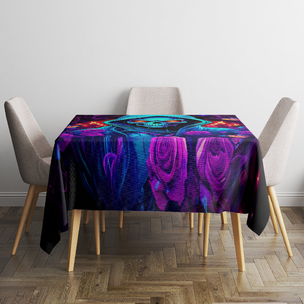 Rose Skull Tablecloth Just So We Are Clear I'm Not Afraid Of You