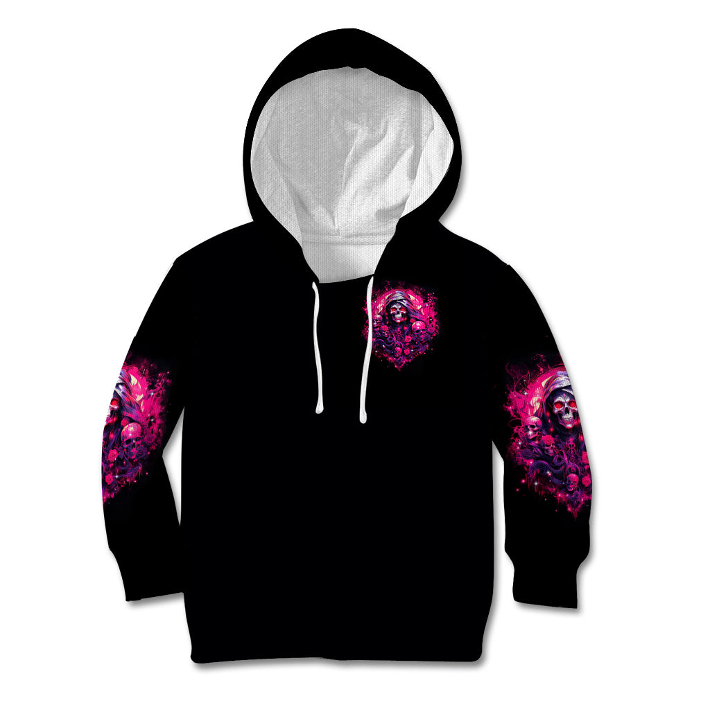 Rose Skull Kid Hoodie Stuck Between IDK IDC And IDGAF