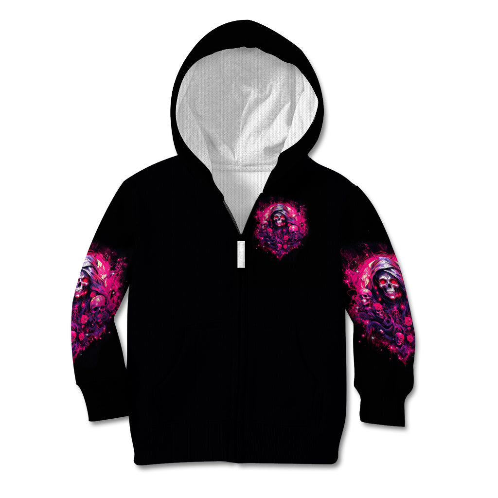 Rose Skull Kid Hoodie Stuck Between IDK IDC And IDGAF