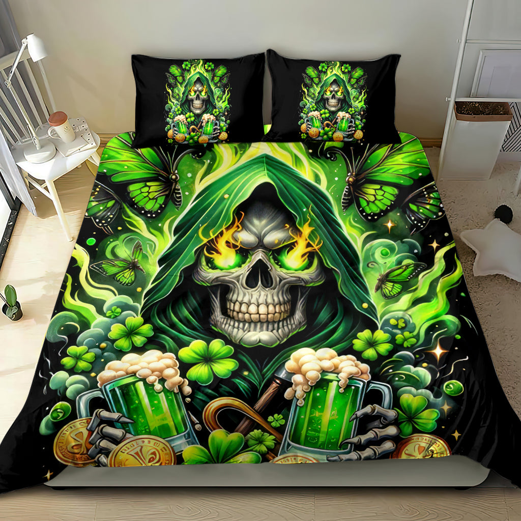 Irish Skull Bedding Set The Devil Whispered To Me I'm Coming For You