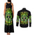 Irish Skull Couples Matching Tank Maxi Dress and Long Sleeve Button Shirt The Devil Whispered To Me I'm Coming For You