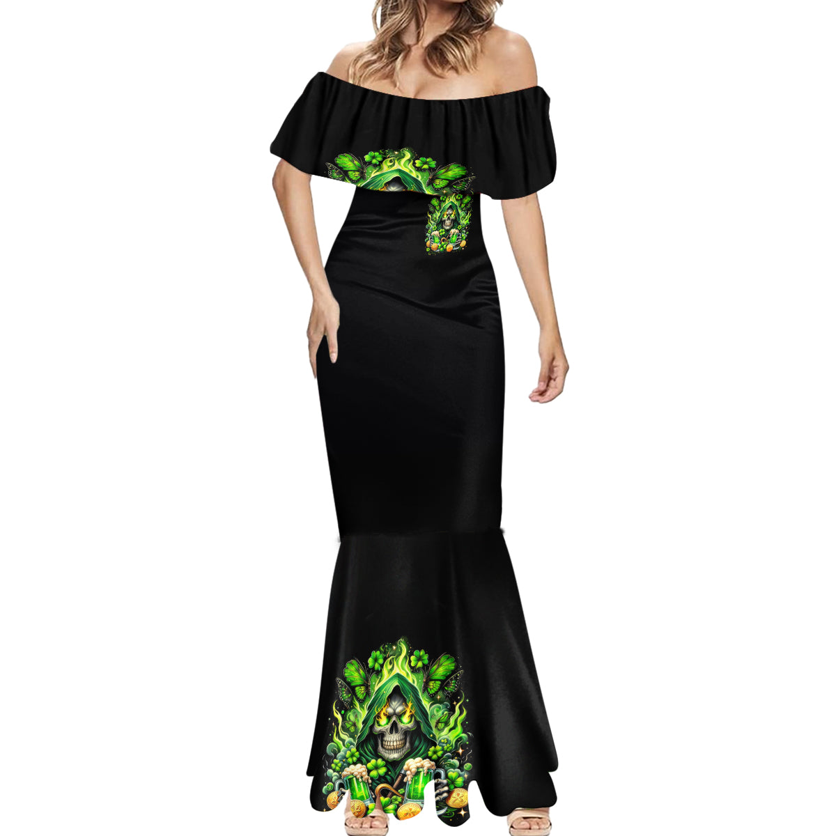 Irish Skull Mermaid Dress The Devil Whispered To Me I'm Coming For You
