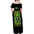 Irish Skull Off Shoulder Maxi Dress The Devil Whispered To Me I'm Coming For You