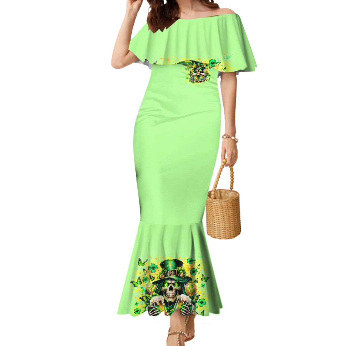 Irish Skull Mermaid Dress The Devil Whispered To Me I'm Coming For You