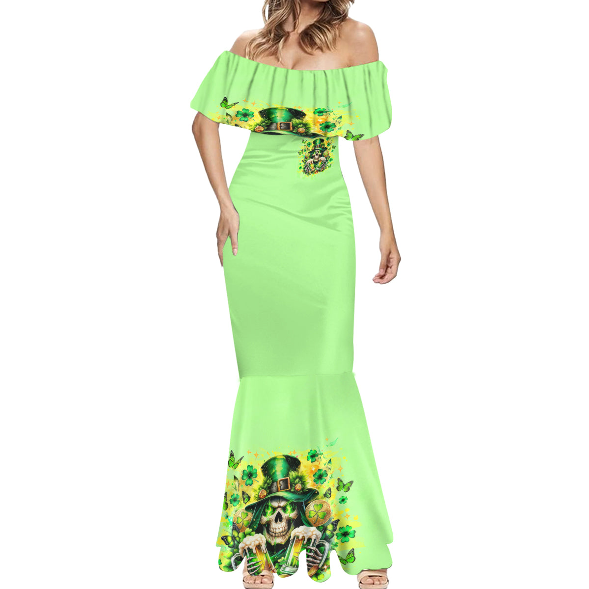 Irish Skull Mermaid Dress The Devil Whispered To Me I'm Coming For You