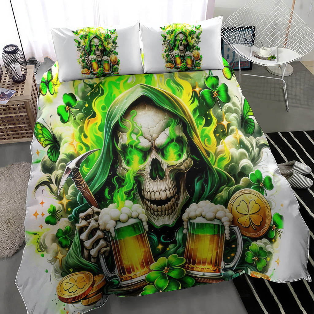 Irish Skull Bedding Set I Whisper Back Bring Beer