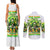 Irish Skull Couples Matching Tank Maxi Dress and Long Sleeve Button Shirt I Whisper Back Bring Beer