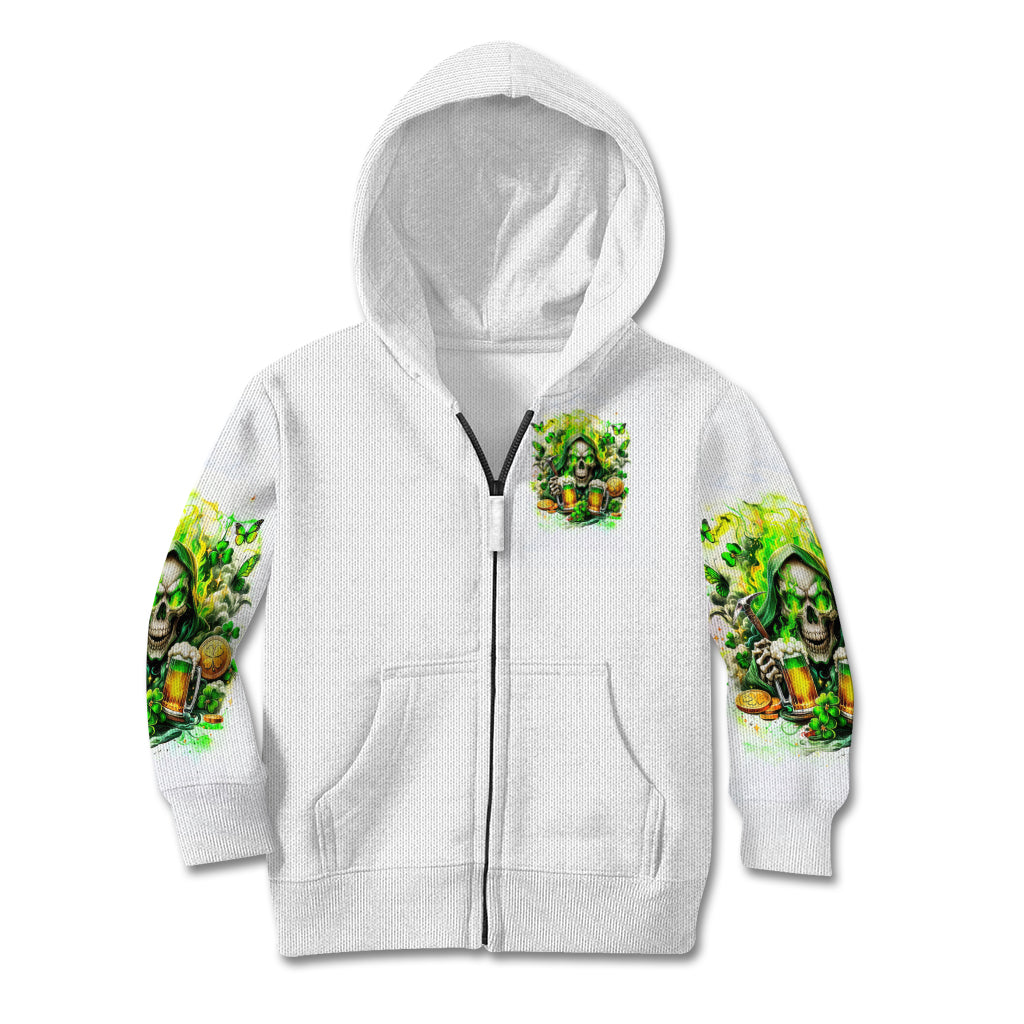 Irish Skull Kid Hoodie I Whisper Back Bring Beer