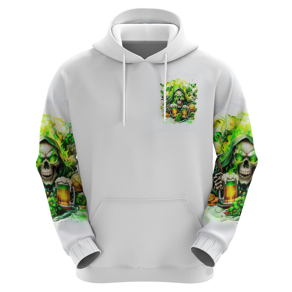 Irish Skull Zip Hoodie I Whisper Back Bring Beer