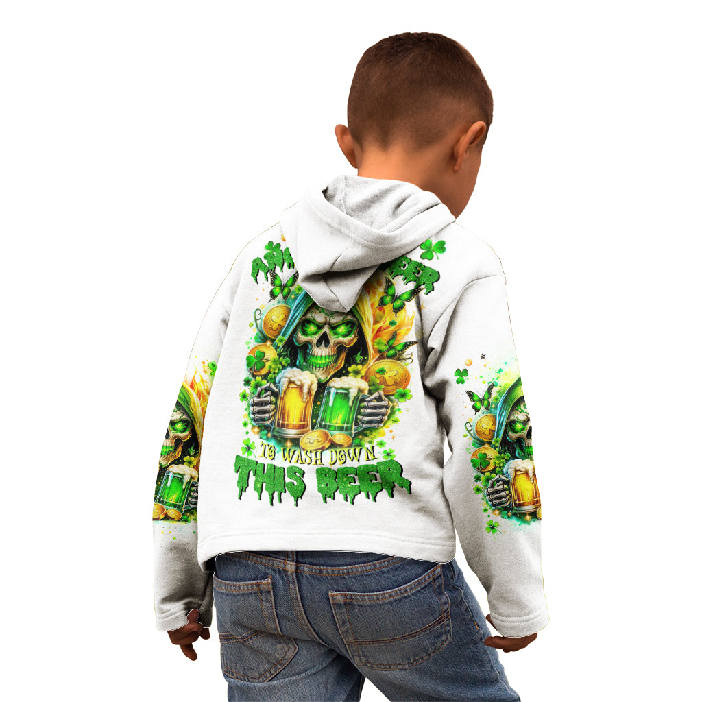 Irish Skull Kid Hoodie To Wash Down Another Beer To Wash Down This Beer