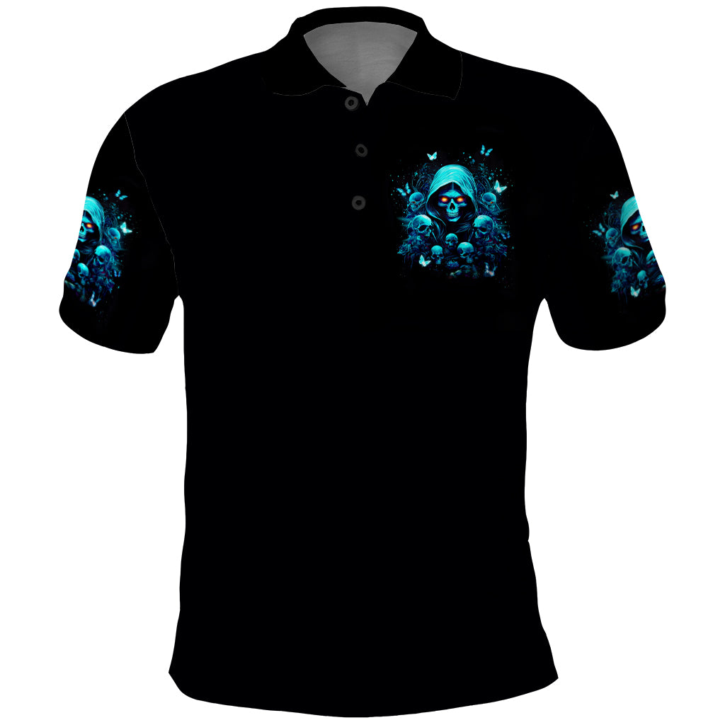 Witch Skull Polo Shirt The Good Girl In Me Got Tired Of The Bullshit