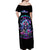 Fairy Skull Off Shoulder Maxi Dress Bitch I'm Not A Princess I'm The Fucking Queen